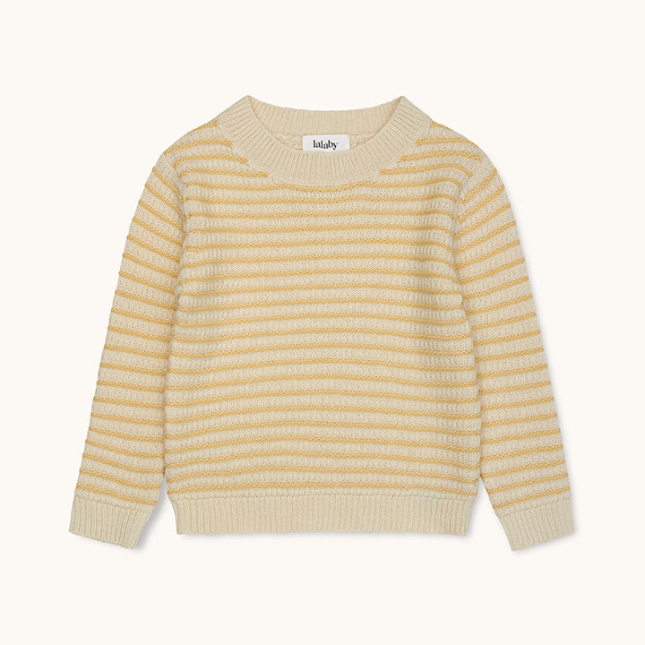 Aston jumper honey stripe