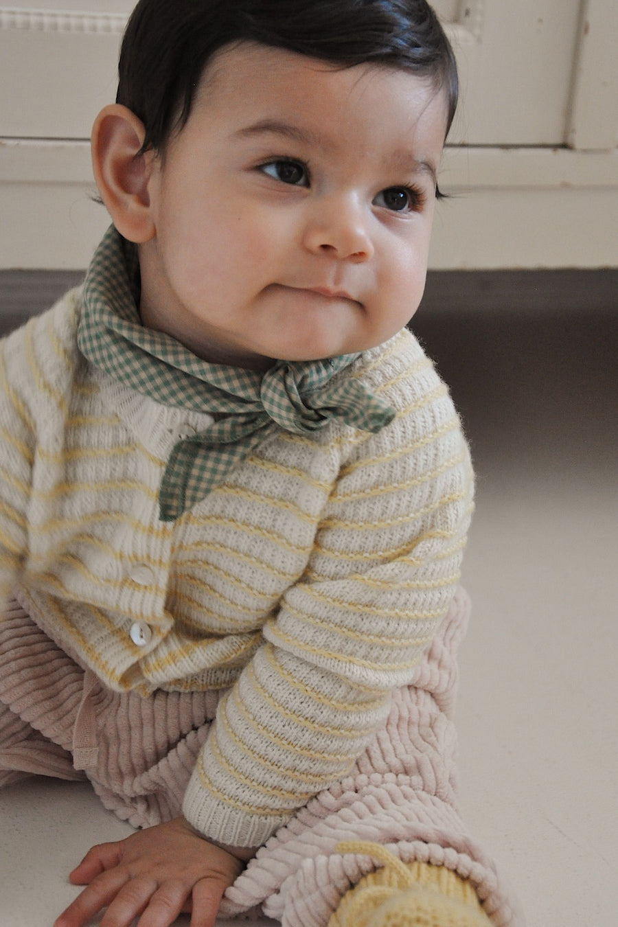 Bonnie cardigan honey stripe