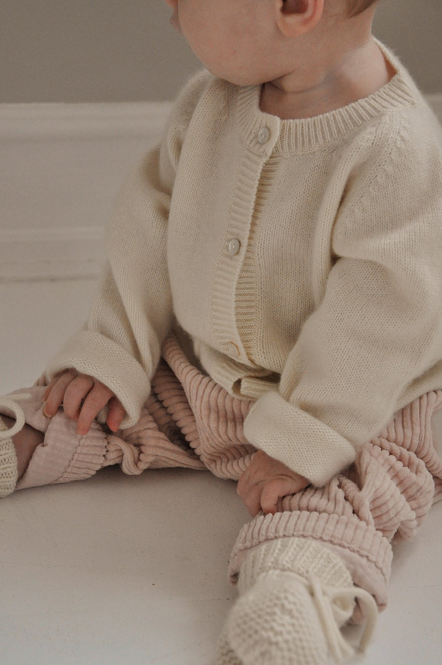 Bobbie cardigan natural baby