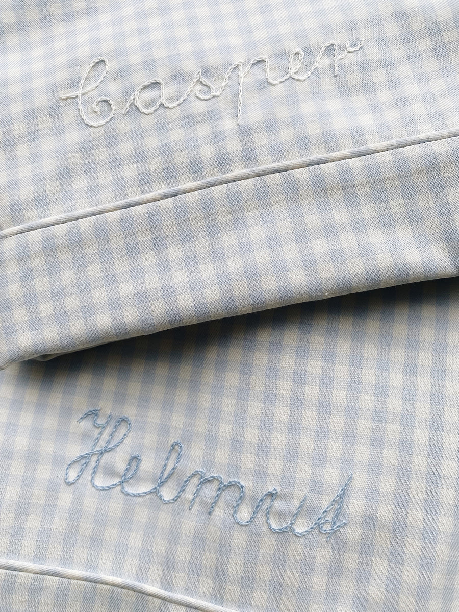Classic junior bedding blue gingham