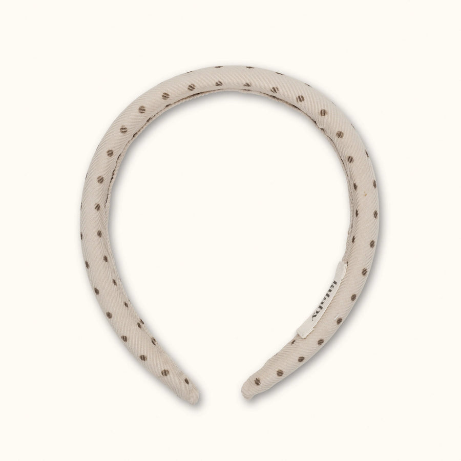 Headband brown dot