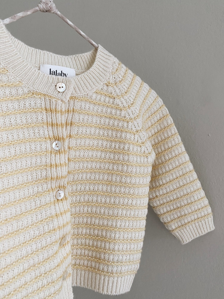 Bonnie cardigan honey stripe