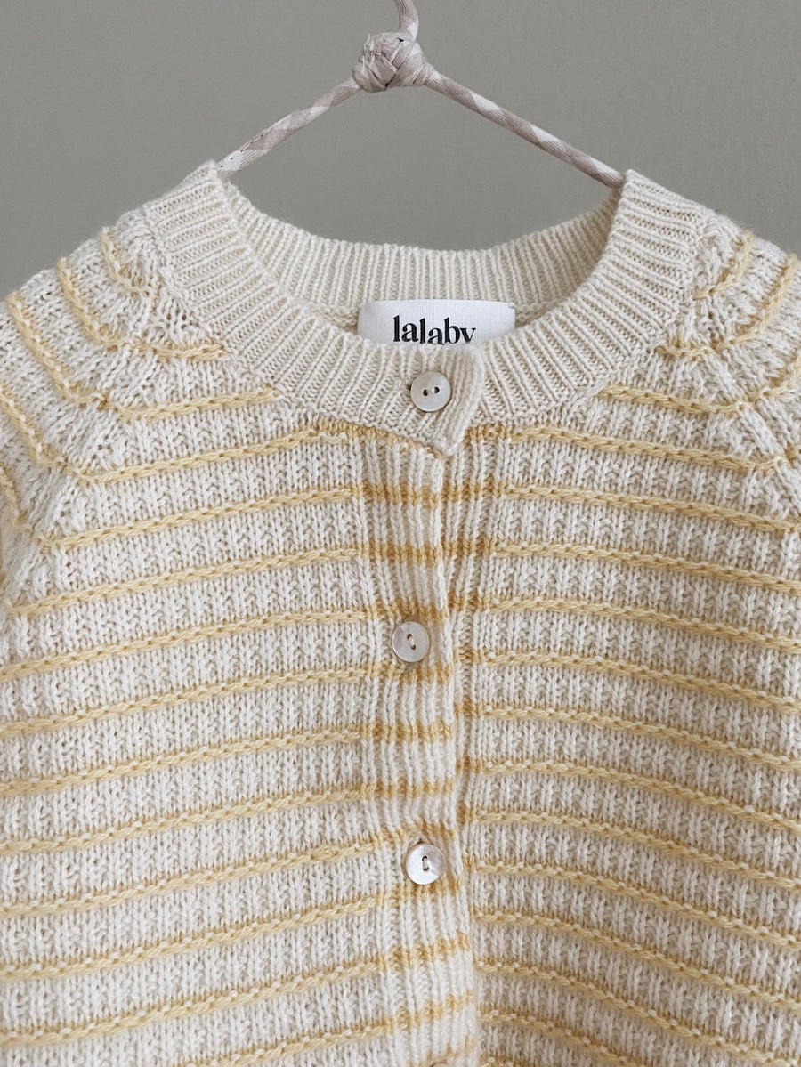 Bonnie cardigan honey stripe