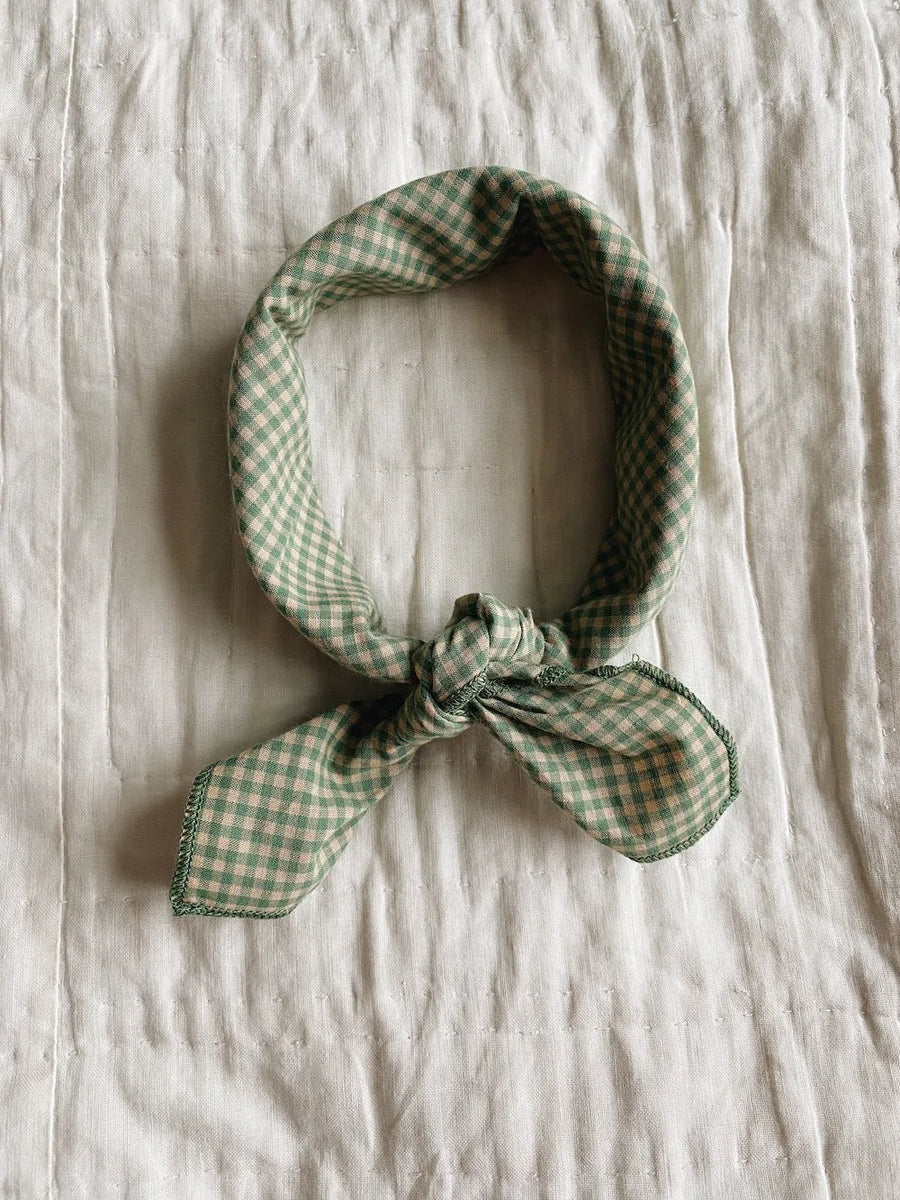 Eddie scarf green check