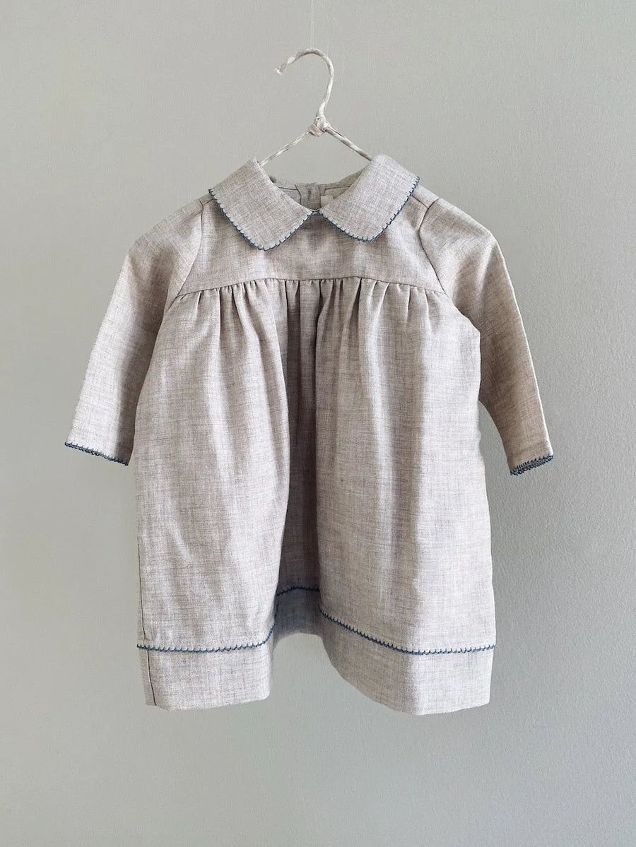 Anna dress birch blue (baby)