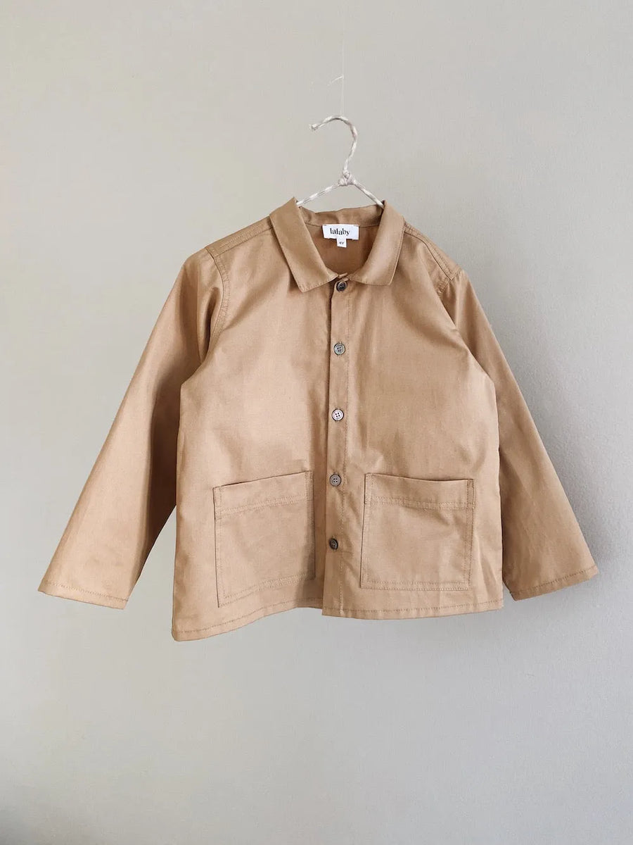 Samson overshirt dark sand