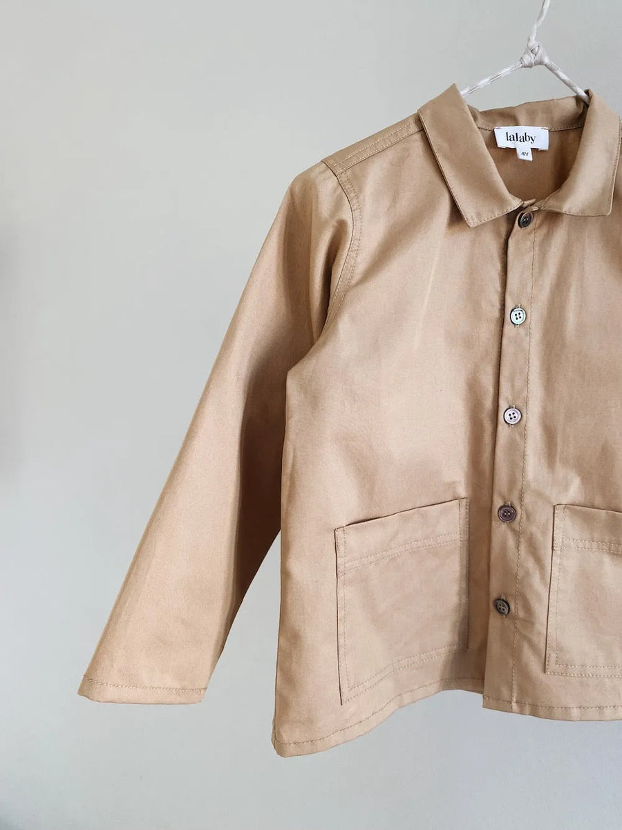 Samson overshirt dark sand