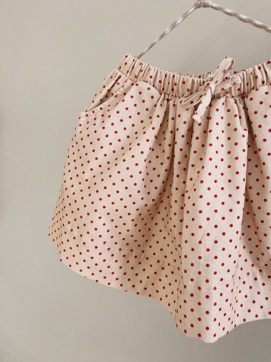 Dagmar skirt red dot