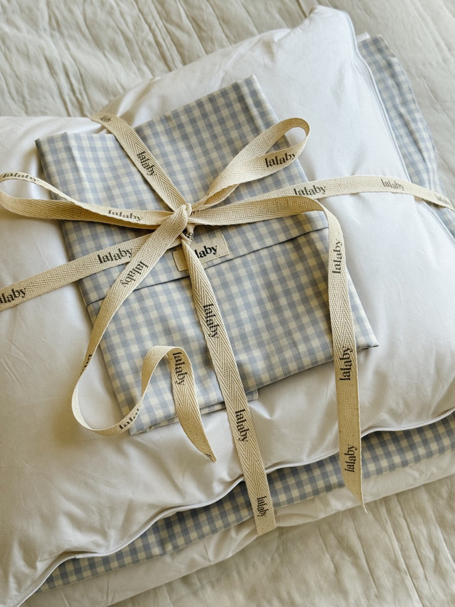<tc>Junior bundle blue: sengetøj, dyne & pude</tc>