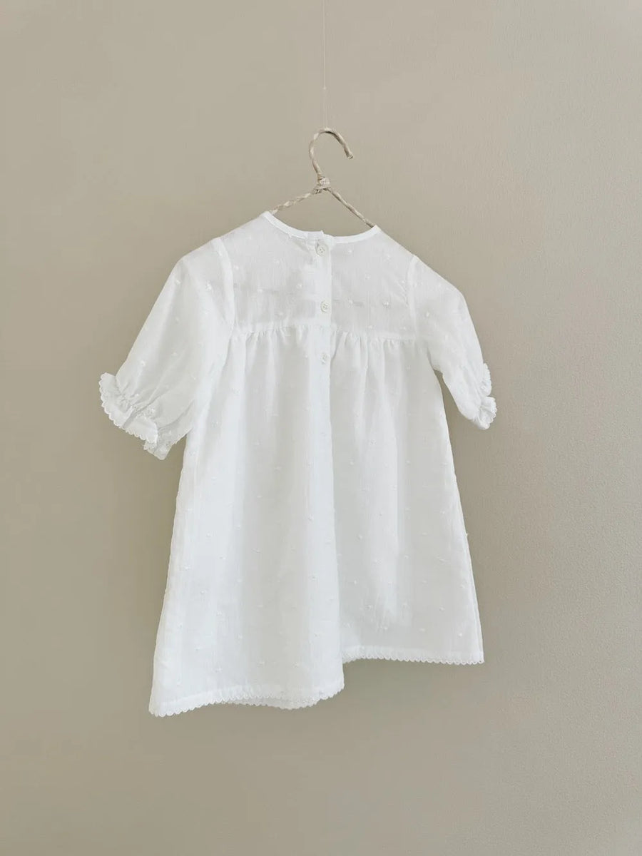 <tc>Lilibeth kjole white Dot (baby)</tc>