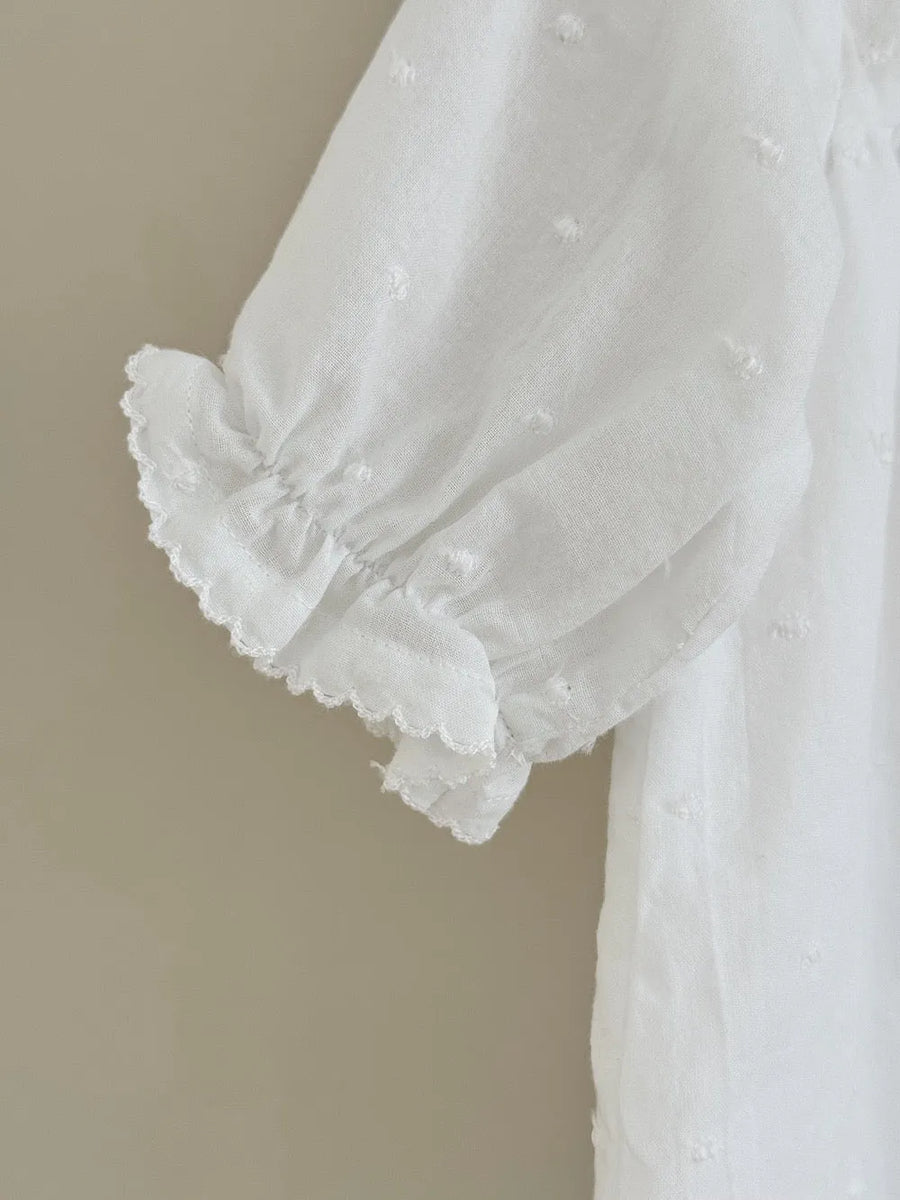 <tc>Lilibeth kjole white Dot (baby)</tc>