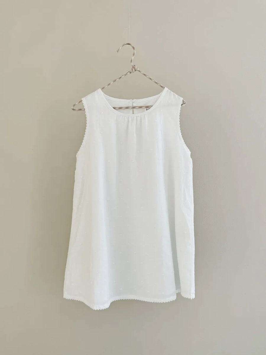 <tc>Elinor kjole white dot</tc>