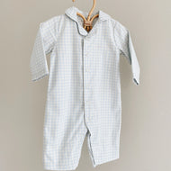 Classic PJ suit blue gingham - lalaby.com