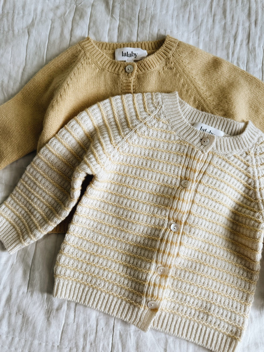 Bonnie cardigan honey stripe