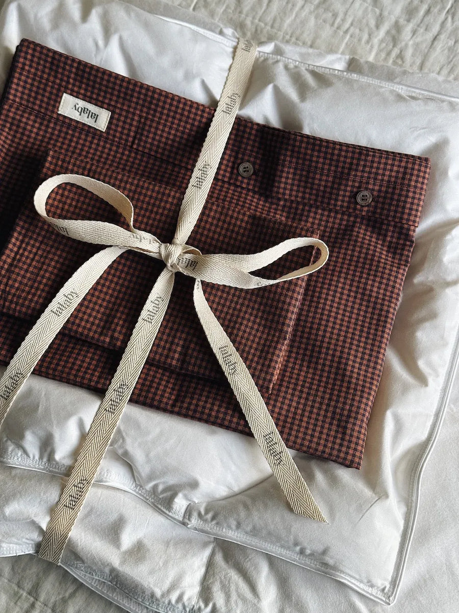 <tc>Baby bundle indigo check: Sengetøj, Dyne & Pude</tc>