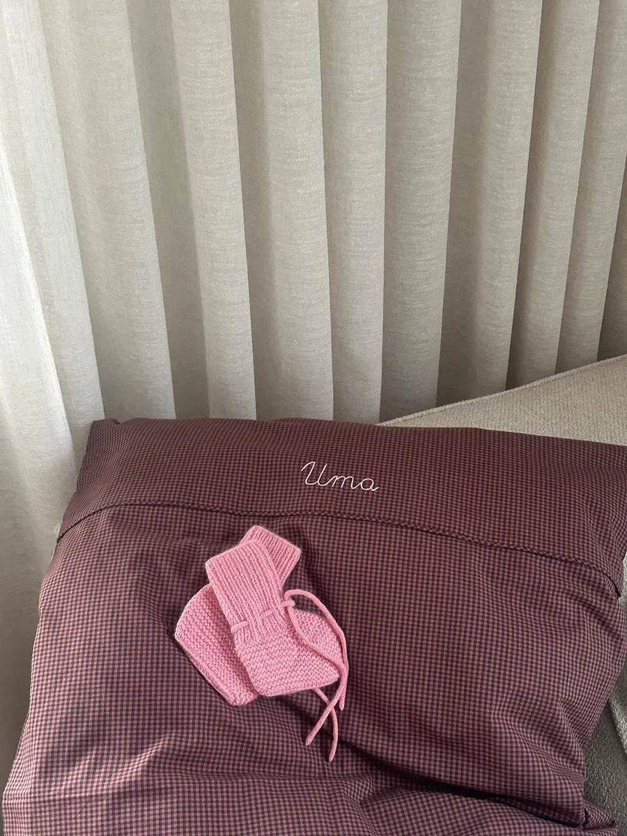 <tc>Baby bundle indigo check: Sengetøj, Dyne & Pude</tc>