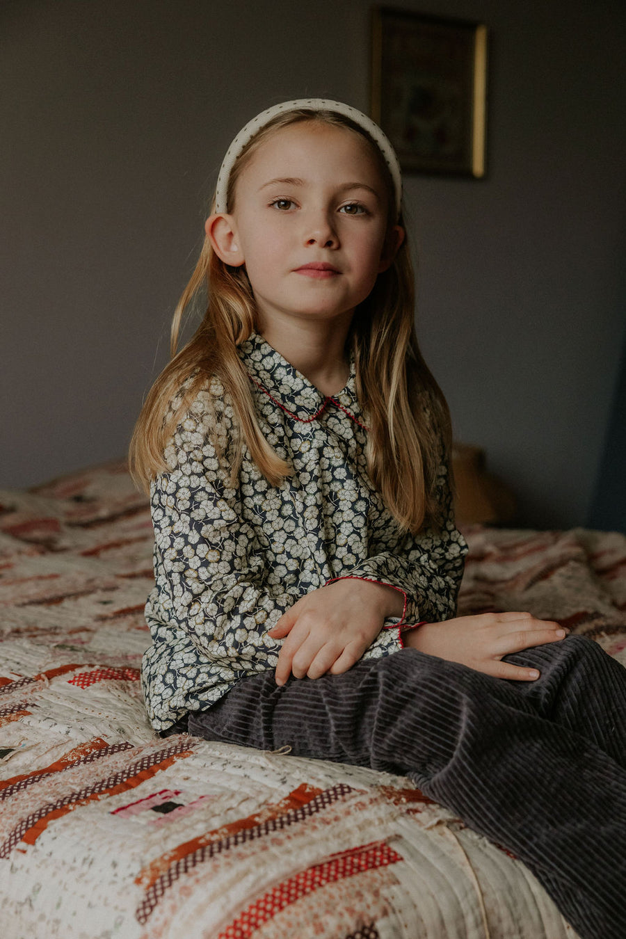 Headband brown dot