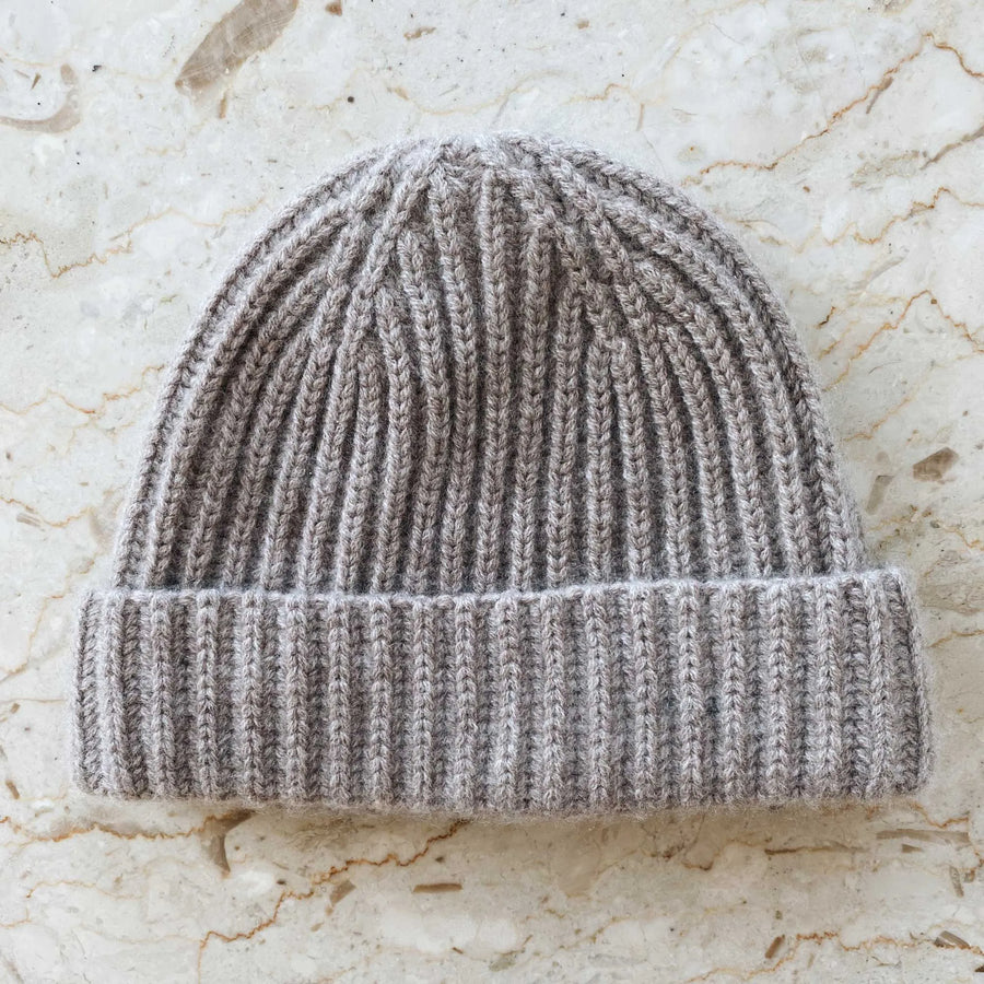 Woody cashmere beanie toast - lalaby.com