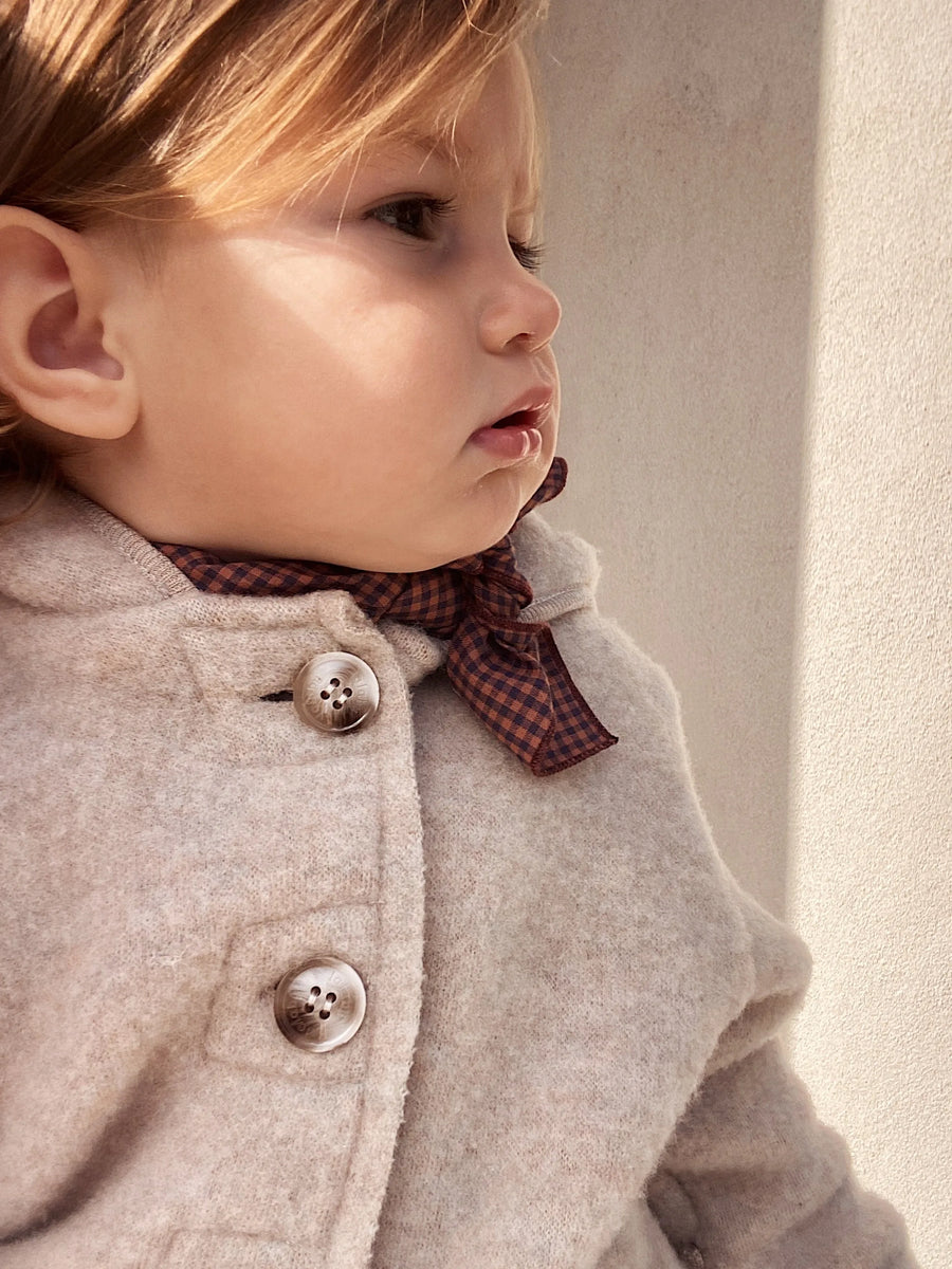 Eddie scarf indigo check